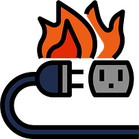 electrical fire icon