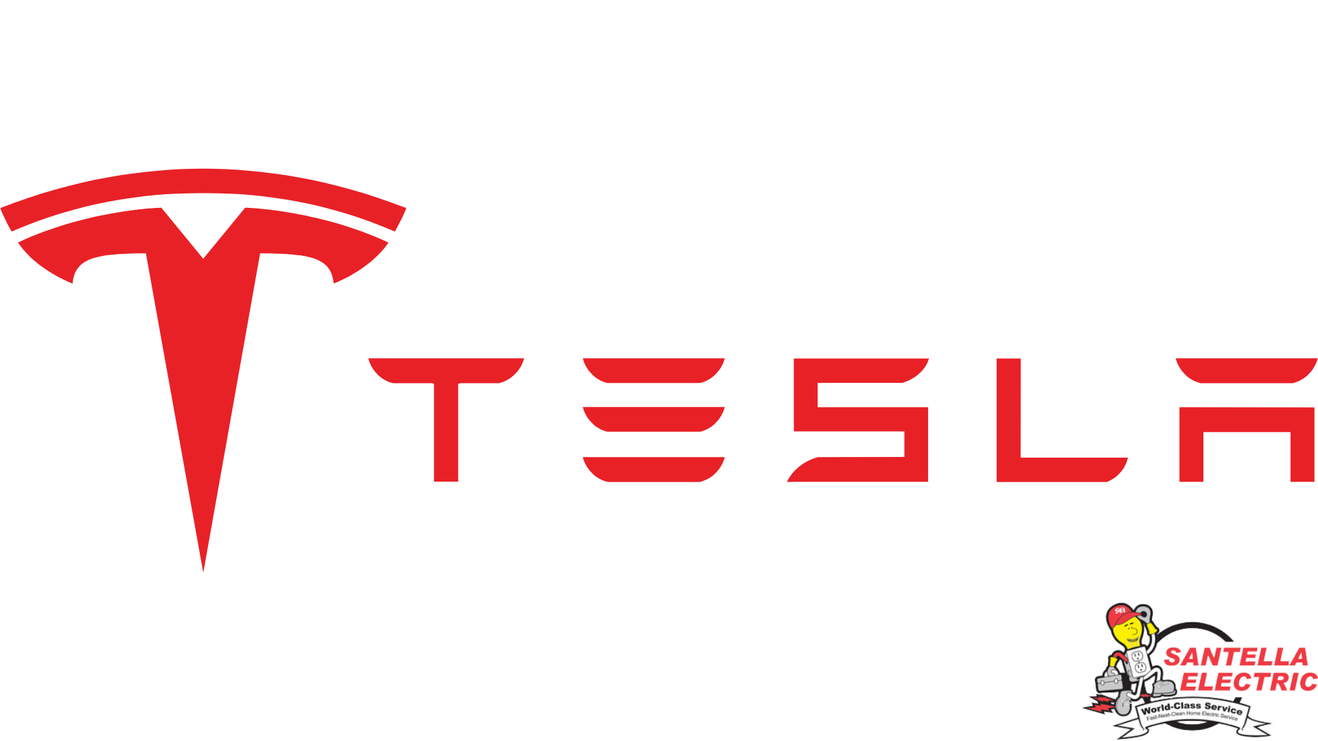 Tesla Logo with Santella Electric