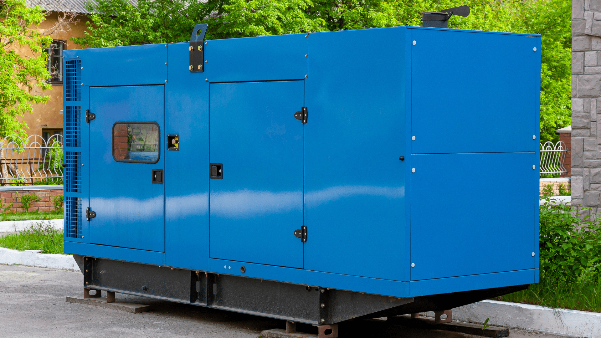 Blue Industrial Generator 